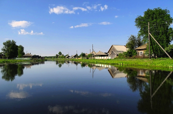 Деревенская тишина / Томская область, село Нарым