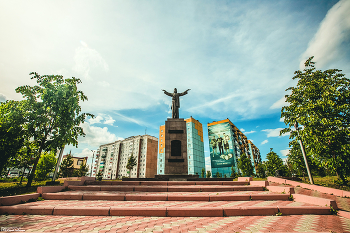 Красивый Прокопьевск / Памятник &quot;Иисус Христос - спаситель мира&quot;