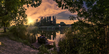 Во время заката / Крым