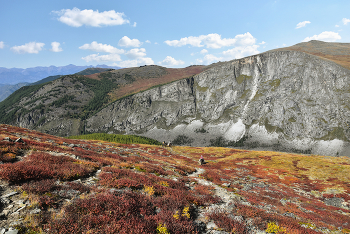 Скынчак / Горный Алтай. Природное творение - обрыв Скынчак (2328 м н.у.м), высота вертикальной стены - 400 м.