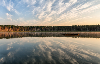 утро на Ленёво.. / озеро в Омской обл. - одно из 5 мифических озёр.