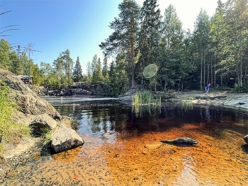 Тихая вода / Рускеала водопады