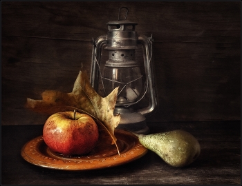 ... Осенний этюд..... / предметная композиция