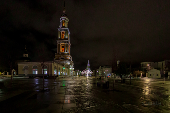 раннее утро в Коломне / ходить скользко