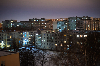 windows / Вечерний город