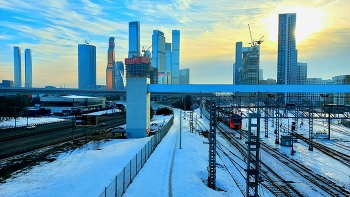 Вид на Деловой центр "Москва-Сити" / Вид на Деловой центр "Москва-Сити"