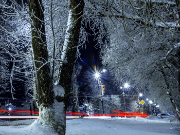 Зимняя улица / Ночь