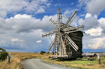 Мельница в Кижах / Кижи. Карелия