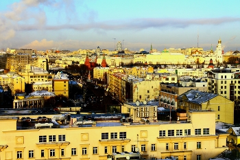Вид на Москву (улица Большая Полянка,28) / Вид на Москву (улица Большая Полянка,28)