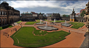 Дрезден. Цвингер. / Дворец Цвингер, построенный в 18 веке, является одним из ярчайших строений барокко. Цвингер расположен в Дрездене, столице федеральной земли Саксония, на востоке Германии.