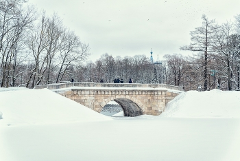 Зимняя Гатчина. Карпин мост. / Январь 2022.