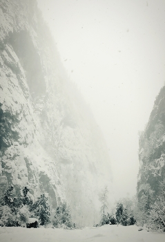 Тишина.. / Снежное ущелье в горах Абхазии