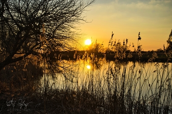 &nbsp; / Sonnenuntergang an einem See