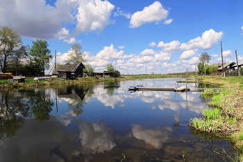 Весна в деревне / Томская область, село Нарым