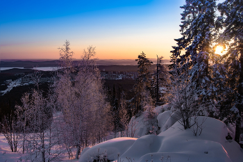 Краски зимнего утра / Зимний рассвет на Урале