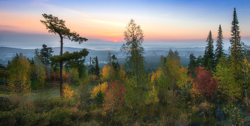 Панорама рассвета / Уральские пейзажи