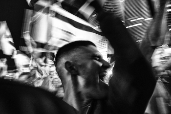Подражание Родченко / На одной из демонстраций протеста в Тель Авиве