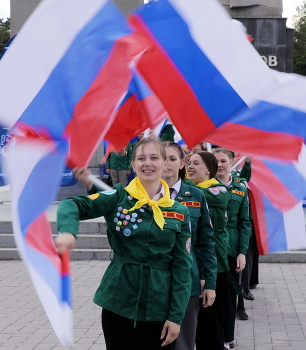 На параде / Студенческий областной стройотряд