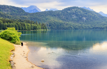 Альпийское озеро (Alpsee) / Германия, Бавария