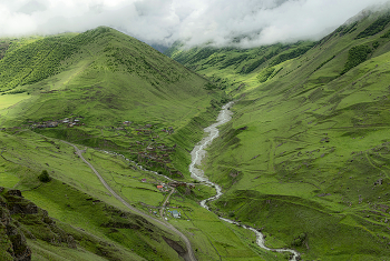 Облачный край / Высокогорное село Камунта, Сев. Осетия