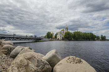 На Селигере облачно / Россия. Тверская область. Озеро Селигер. Нило - Столобенская пустынь.