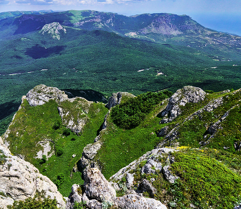 Над Холодным Кулуаром / Крым. Чатыр-Даг. Панорама