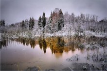 Первый снежок... / Глубокая осень, сыро, прохладно.