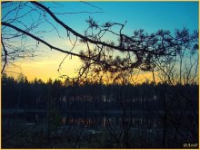 закат над озером / озеро Ясное (Червенский район)