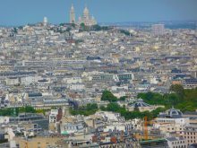 Paris Basilique Sacre Coeur / Paris , vu de Tour Effel