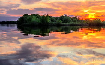Вечер на Оке. / ***