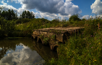 Старый мост / 19 августа 2023 года. Восток Подмосковья, река Дрезна.