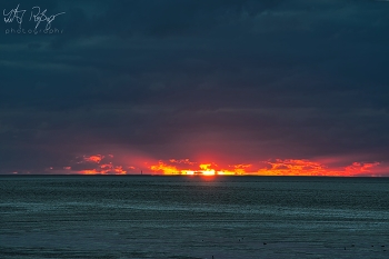 &nbsp; / Sonnenuntergang in der Nordsee