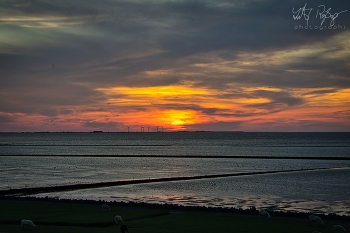&nbsp; / Sonnenuntergang an der Nordsee