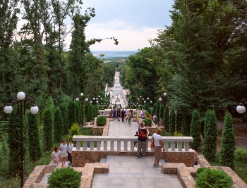 Каскадная лестница в Железноводске / Железноводск