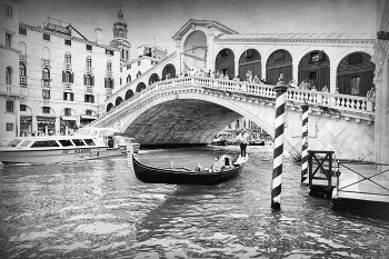 Венецианская картинка / Италия, Венеция, мост Риальто
