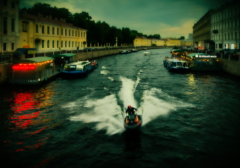 Воспоминание о Петербурге / Санкт-Петербург, река Мойка.