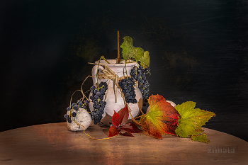 Осенний виноград / Натюрморт с виноградом