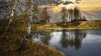 Октябрь / Калужская область. Озера в октябре.