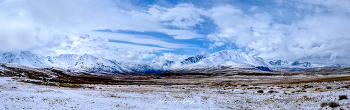 Панорама Долины в снегу / Кош-Агачский р-н Респ. Алтай