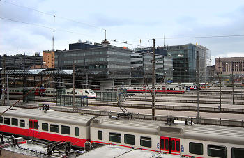 Железнодорожный вокзал в Хельсинки / Железнодорожный вокзал в Хельсинки