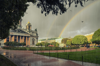 Солнечный дождь / СПБ октябрь