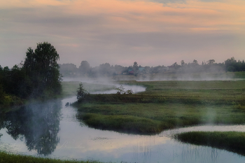 Утренний туман над рекой / Летние рассветы