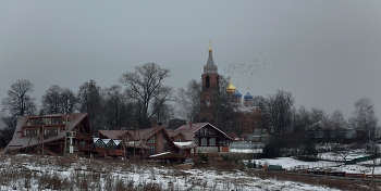 оттепель / зима, оттепель, Подмосковье