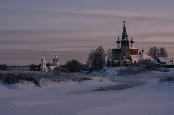 &nbsp; / Дунилово, Ивановская губерния, река Теза. Морозное утро.