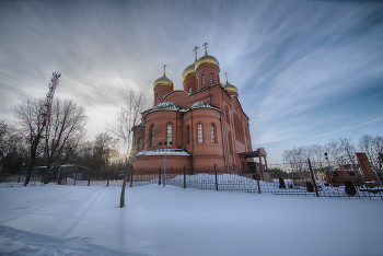 Кафедральный собор в честь Богоявления Господня, Клинцы / Собор в морозный зимний день