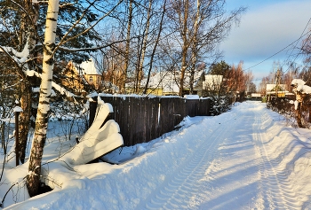 После череды хмурых дней, выглянуло солнце ... / Зимний этюд ...