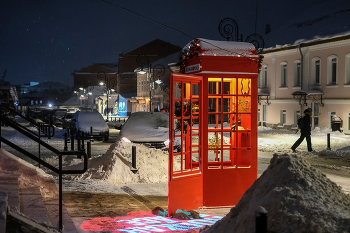 Прохожий... / Ночной, зимний город