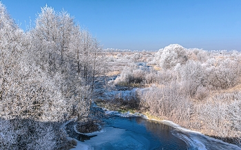 Река Кшень / Река Кшень в ноябре