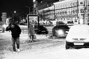 Январский вечер... / Морозный и снежный январь нового года