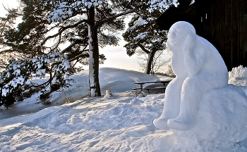Снеговичок влюблённый :) / Пока не растаял снег...